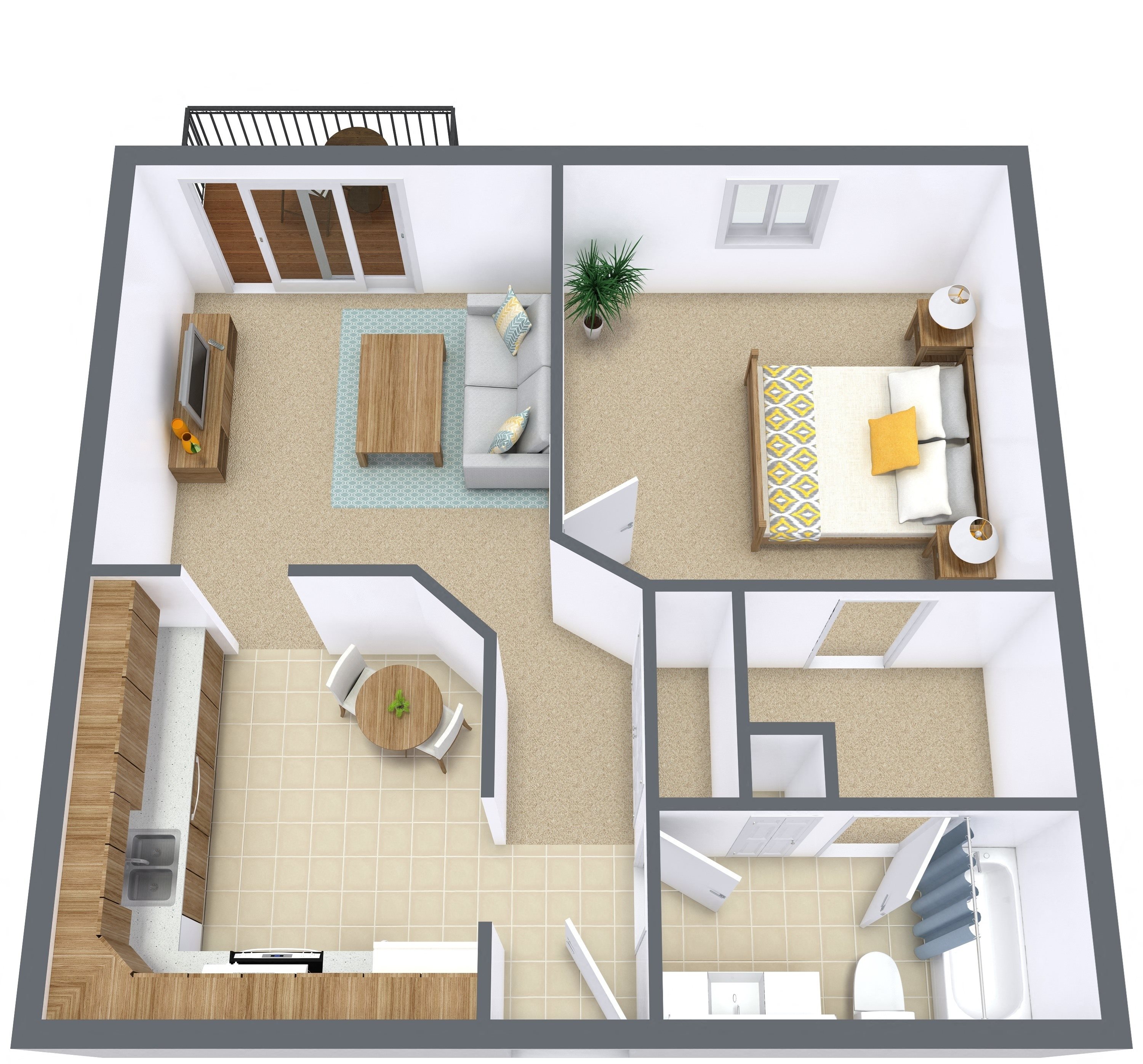 Ashbury Apartments | One Bedroom | Plan 11B Ashbury Apartments | One Bedroom | Plan 11B